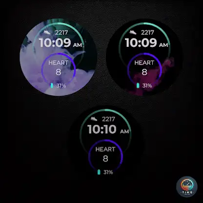 Aqua Nebula Watch Face screenshot 3