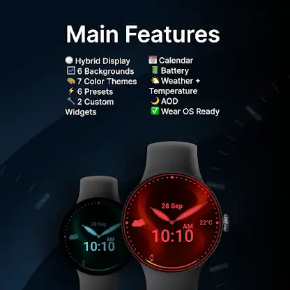 Aurora Sweep Watch Face screenshot 2