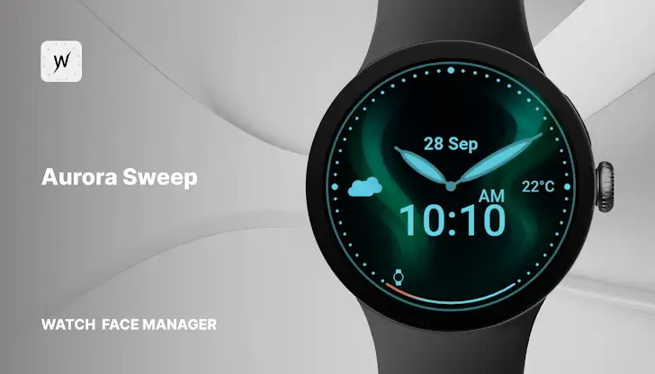 Aurora Sweep Watch Face screenshot 1