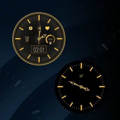 Black Gold Watch Face screenshot 3