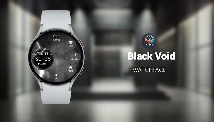 Black Void Watch Face screenshot 1