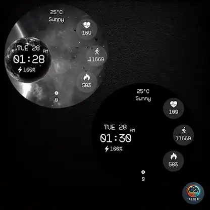 Black Void Watch Face screenshot 3