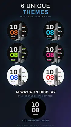 Brutalist City Watch Face screenshot 2