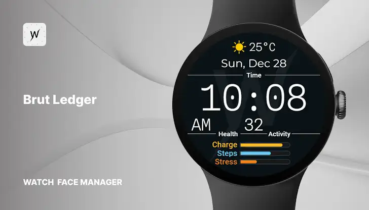 Brut Ledger Watch Face screenshot 1