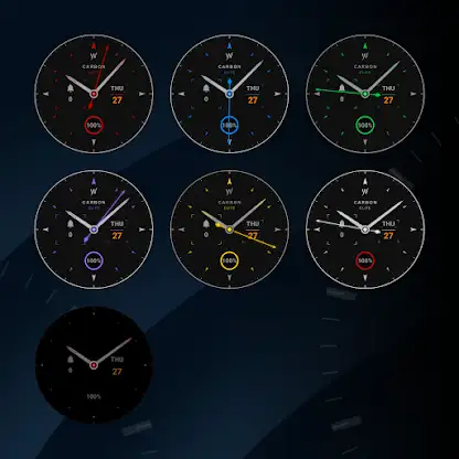 Carbon Fiber Watch Face screenshot 3
