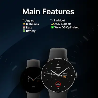 Carbon Fiber Watch Face screenshot 2
