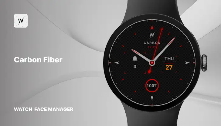 Carbon Fiber Watch Face screenshot 1