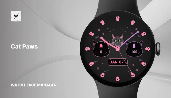 Cat Paws - watch face screenshot 1