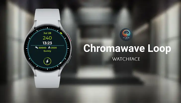 Chroma Wave Watch Face screenshot 1