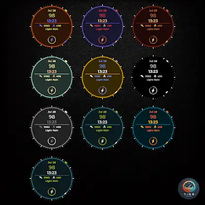 Chroma Wave Watch Face screenshot 3