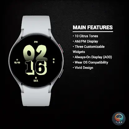 Citrus Glow Watch Face screenshot 2