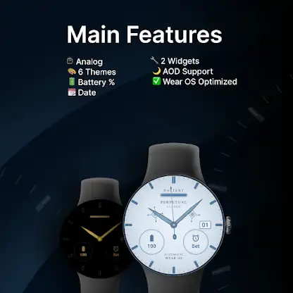 Classic Perpetual Watch Face screenshot 2