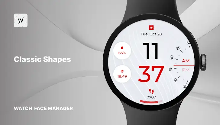 Classic Shapes Watch Face screenshot 1