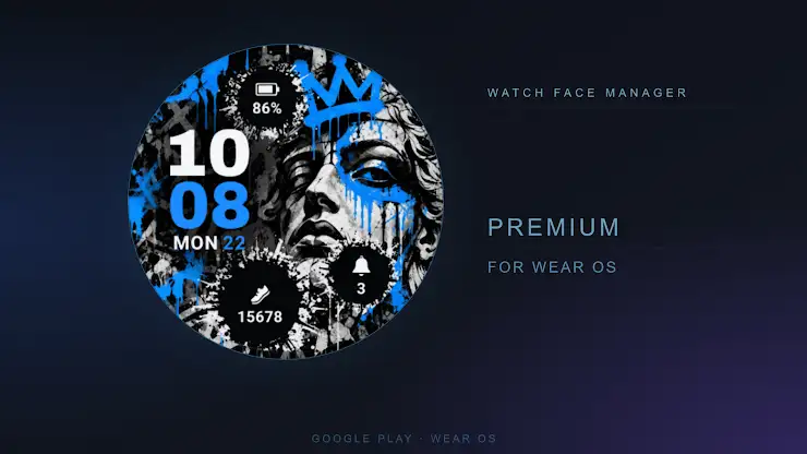 Cobalt Sovereign Watch Face screenshot 1