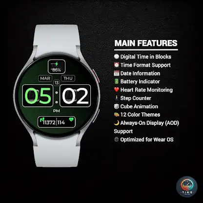 Cube Chronos Watch Face screenshot 2