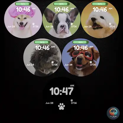 Cute Doggy Watch Face screenshot 3