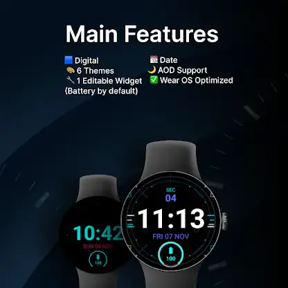 Digital Neon Watch Face screenshot 2