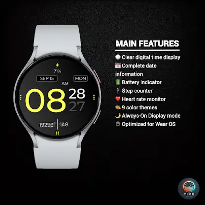Digital Time Watch Face screenshot 2