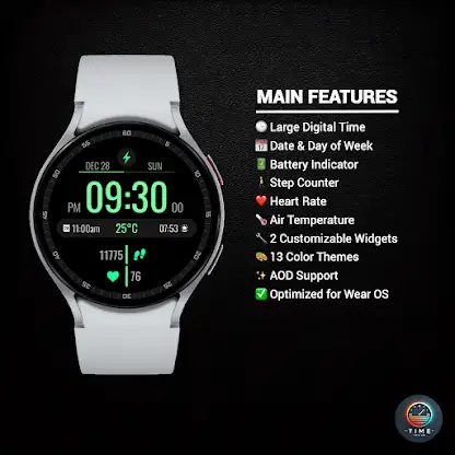 Electronic Time Watch Face screenshot 2