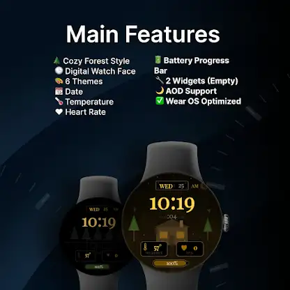 Forest Cabin - watch face screenshot 2
