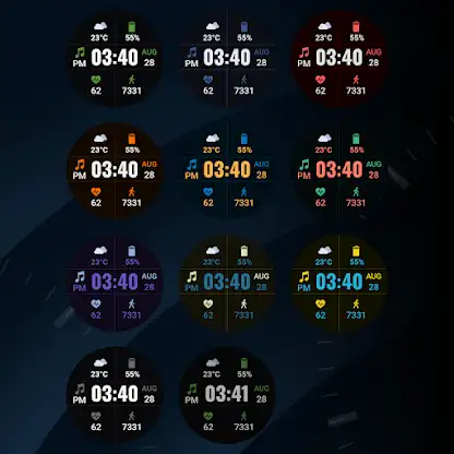 Grid Precision Watch Face screenshot 3