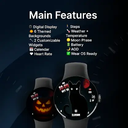 Halloween Night Watch Face screenshot 2