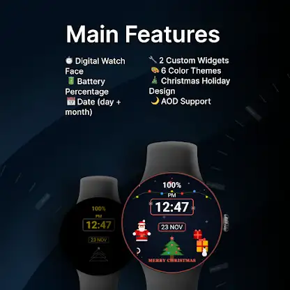 Holiday Pulse Watch Face screenshot 2