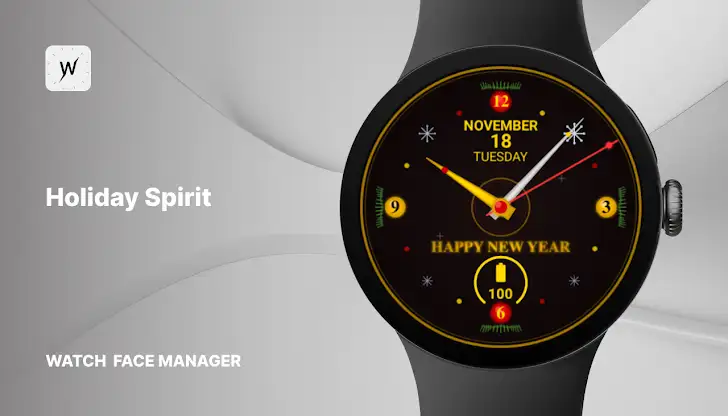 Holiday Spirit Watch Face screenshot 1