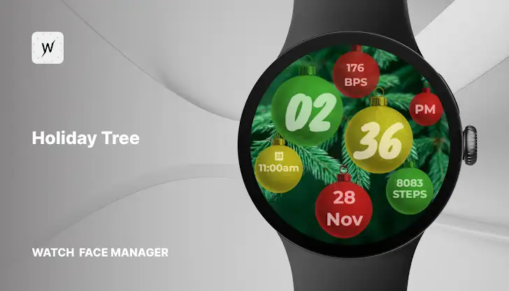 Holiday Tree Watch Face screenshot 1