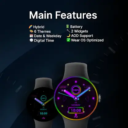 Holographic Future Watch Face screenshot 2