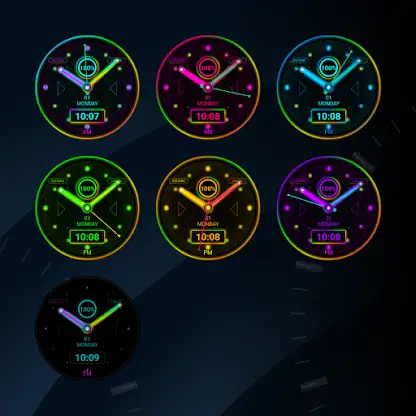 Holographic Future Watch Face screenshot 3