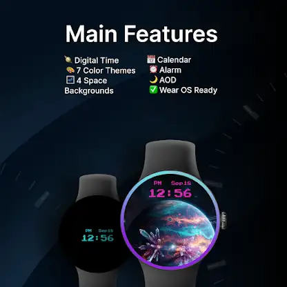 Infinity Space Watch Face screenshot 2