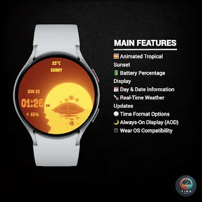 Island Glow Watch Face screenshot 2