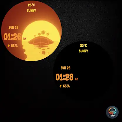 Island Glow Watch Face screenshot 3