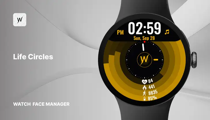 Life Circles Watch Face screenshot 1