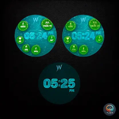 Lime Soda Watch Face screenshot 3