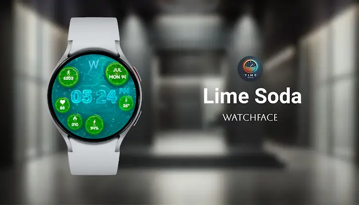 Lime Soda Watch Face screenshot 1
