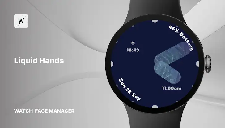 Liquid Hands Watch Face screenshot 1