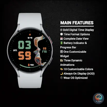 Luminous Time Watch Face screenshot 2