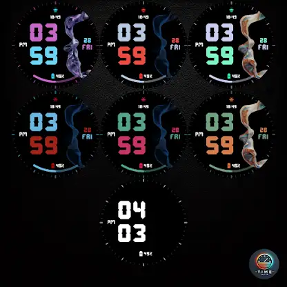 Luminous Time Watch Face screenshot 3