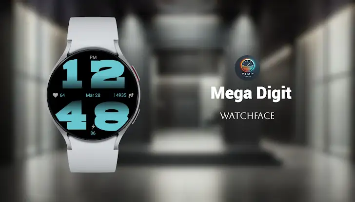 Mega Digit Watch Face screenshot 1