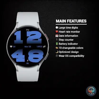 Mega Digit Watch Face screenshot 2