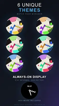 Memphis Pop Watch Face screenshot 2