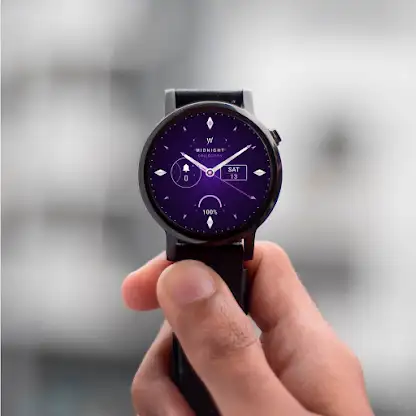 Midnight Blue Watch Face screenshot 4