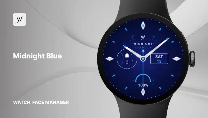 Midnight Blue Watch Face screenshot 1