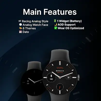 Monaco Racing - watch face screenshot 2