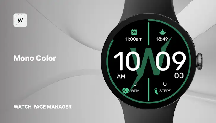 Mono Color Watch Face screenshot 1
