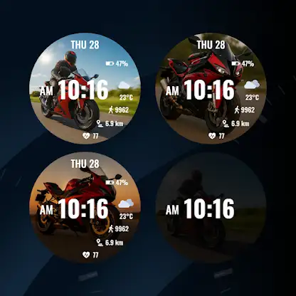 Moto Race Watch Face screenshot 3