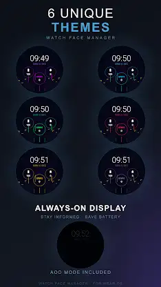 Neon Cityscape Watch Face screenshot 2
