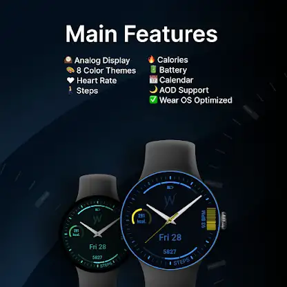 Neon Rim Watch Face screenshot 2